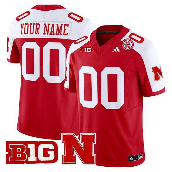 Women's Scarlet Nebraska Cornhuskers ACTIVE PLAYER Custom Alternate 2024 F.U.S.E. Vapor Limited Stitched Football Jersey(Run Small)